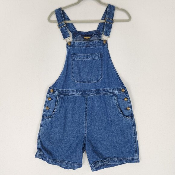 Woolrich Pants - Woolrich Overalls Womens Small Denim Jean Shorts Romper 90s Shortalls Casual
